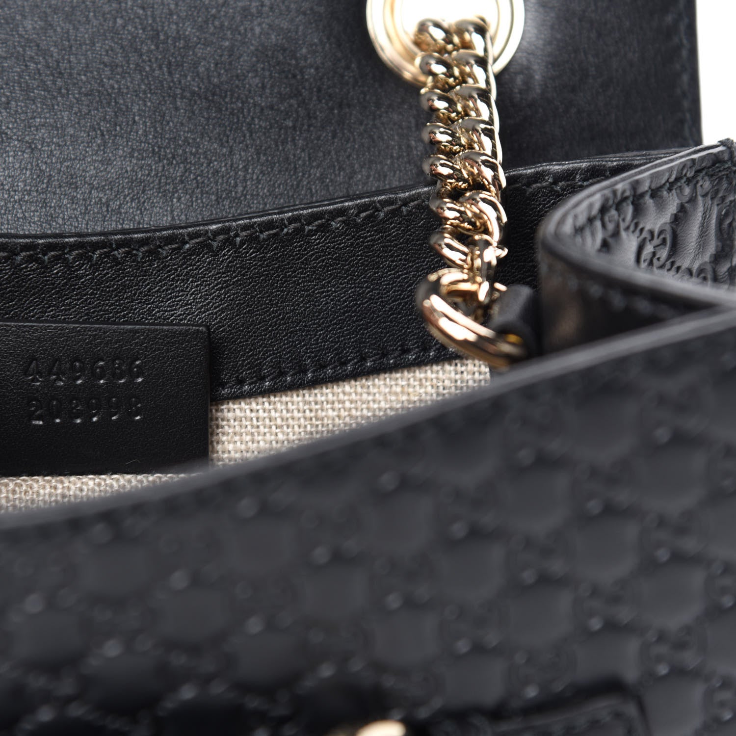 Gucci Microguccissima Mini Emily Shoulder Bag Black 9 of 10