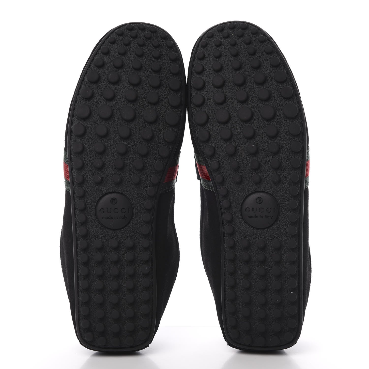 Gucci Suede Web Mens Kanye Driver Loafers 10.5 Black 5 of 8