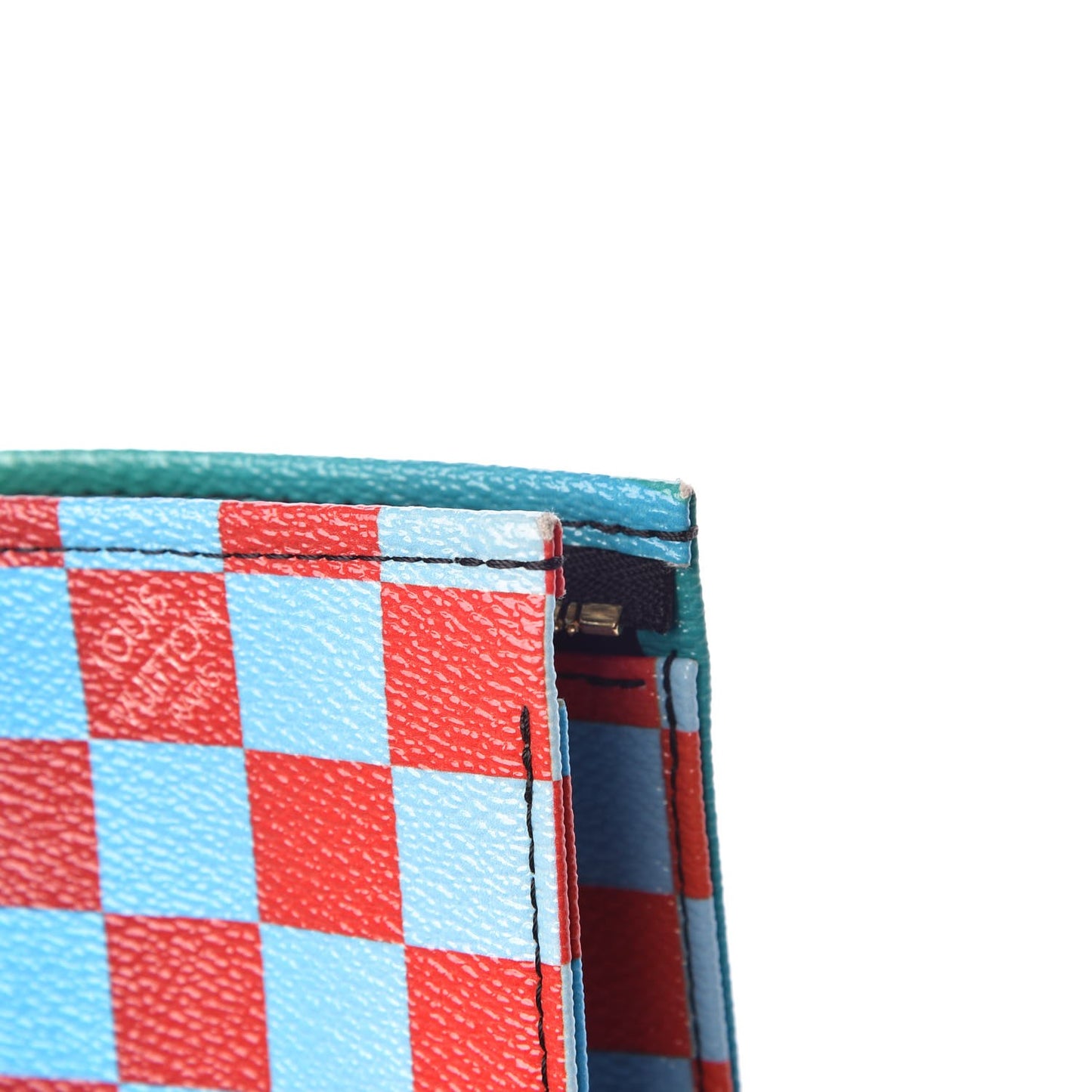 Damier Race Toiletry Pouch 26 Blue Vert