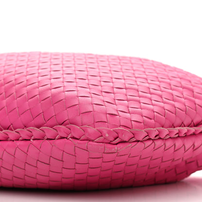 Bottega Veneta Nappa Intrecciato Medium Veneta Hobo Fuchsia 10 of 11
