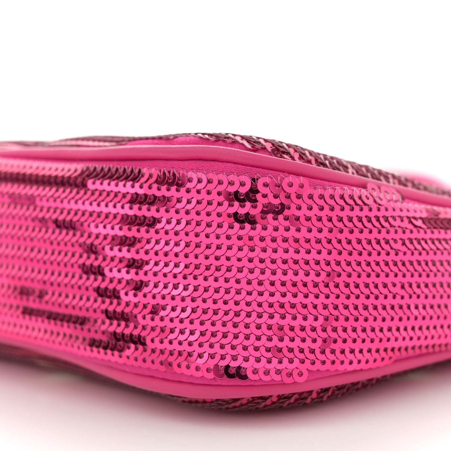 Louis Vuitton Satin Sequin Monogram Giant Pochette Accessories Fuchsia 9 of 9
