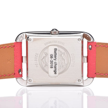 Hermes Stainless Steel Chevre Mysore 29mm Cape Cod Quartz Watch Bougainvillier 5 of 8