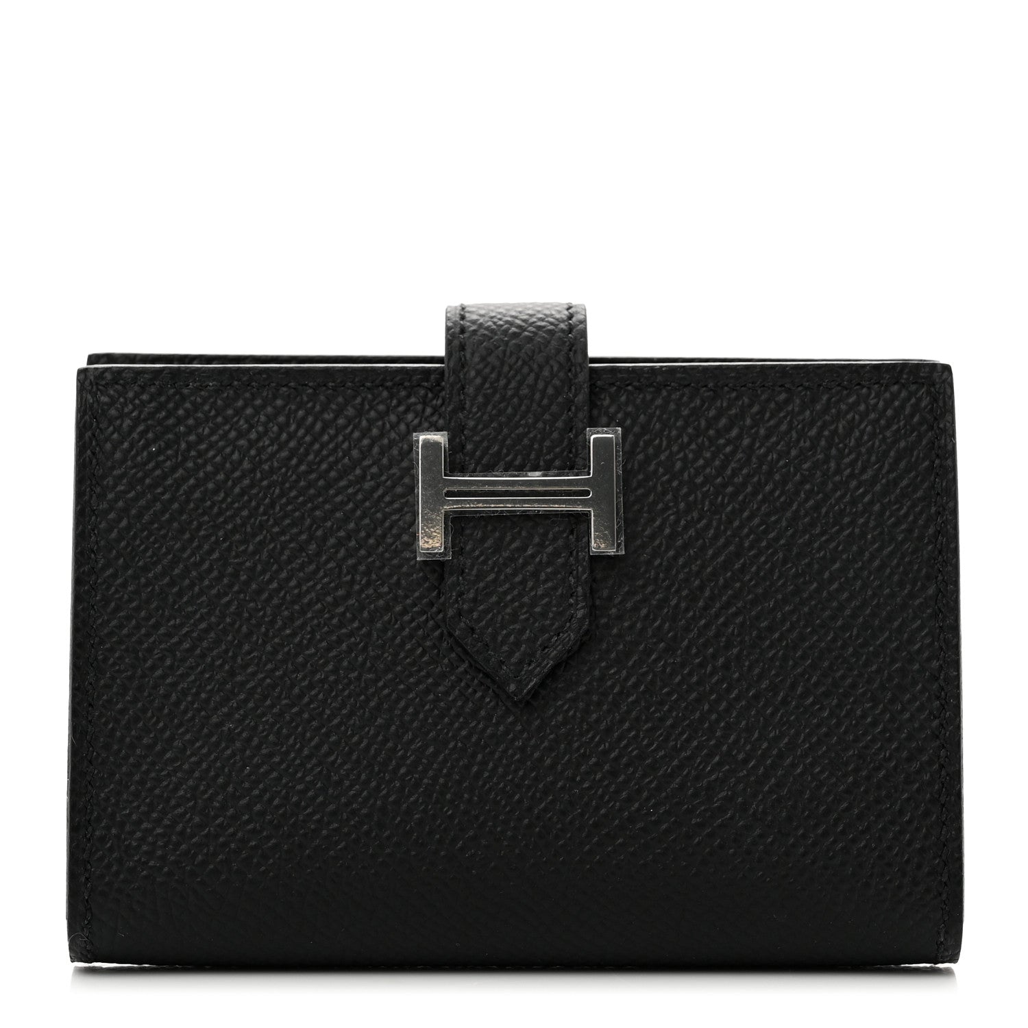 Hermes Epsom Bearn Card Holder Wallet Black 1 of 6