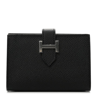 Hermes Epsom Bearn Card Holder Wallet Black 1 of 6