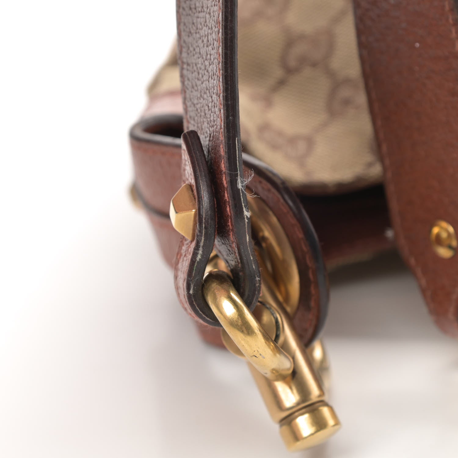 Gucci Monogram Mini Piston Lock Jackie O Hobo Brown 12 of 14