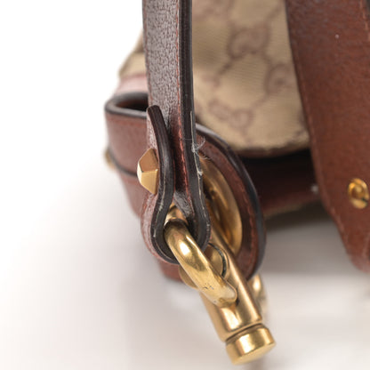 Gucci Monogram Mini Piston Lock Jackie O Hobo Brown 12 of 14