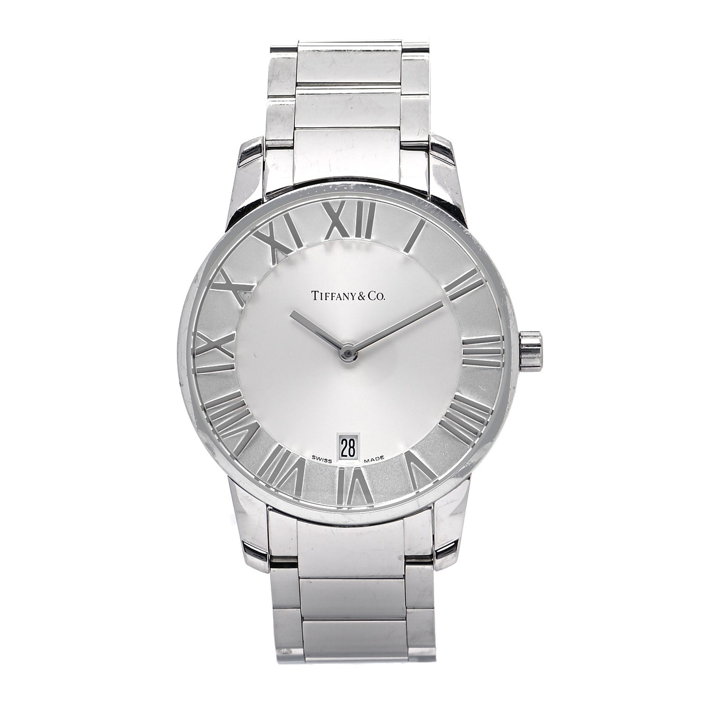 Stainless Steel 37mm Atlas 2-Hand Quartz Watch