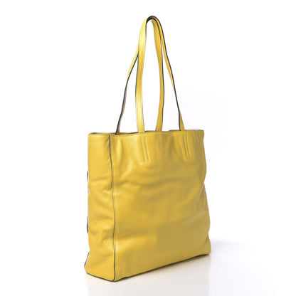 Miu Miu Vitello Soft Calf Tote Yellow 3 of 12