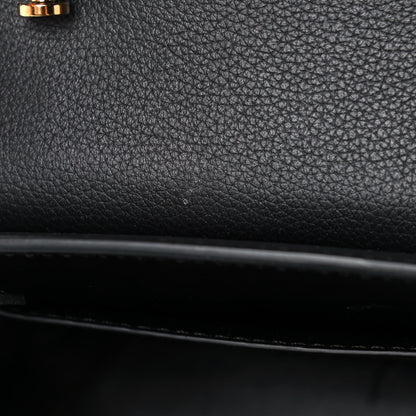 Versace Grained Calfskin Small La Medusa Top Handle Bag Black 10 of 12