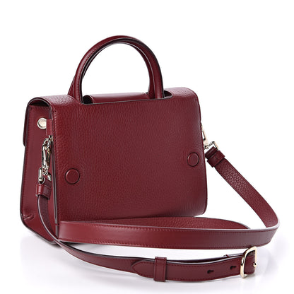 Christian Dior Grained Calfskin Mini Diorever Flap Dark Red 3 of 9
