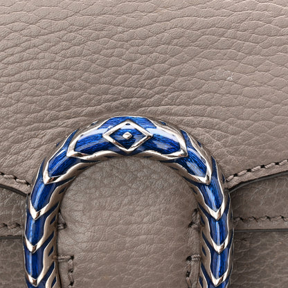 Gucci Dollar Calfskin Enamel Small Dionysus Shoulder Bag Dusty Grey Electric Blue 11 of 11