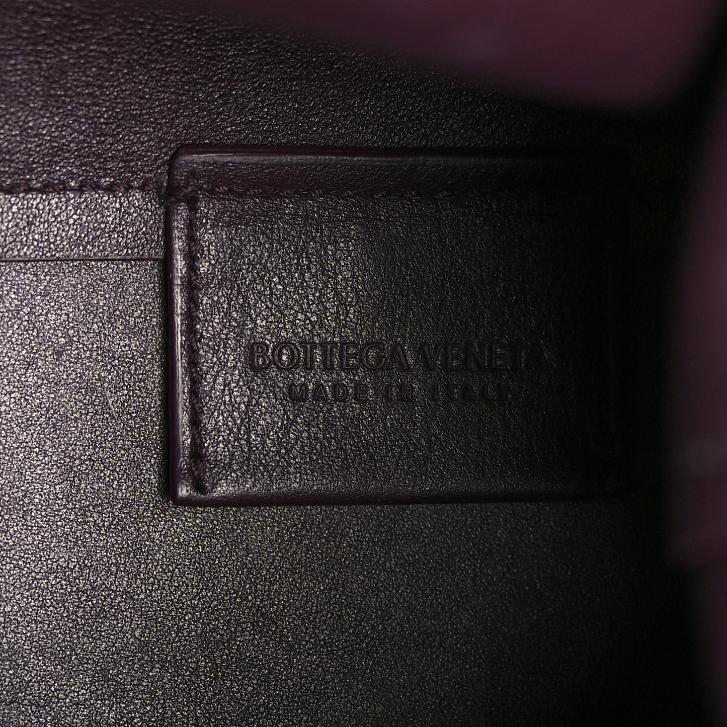 Calfskin Medium The Point Triangle Bag Grape