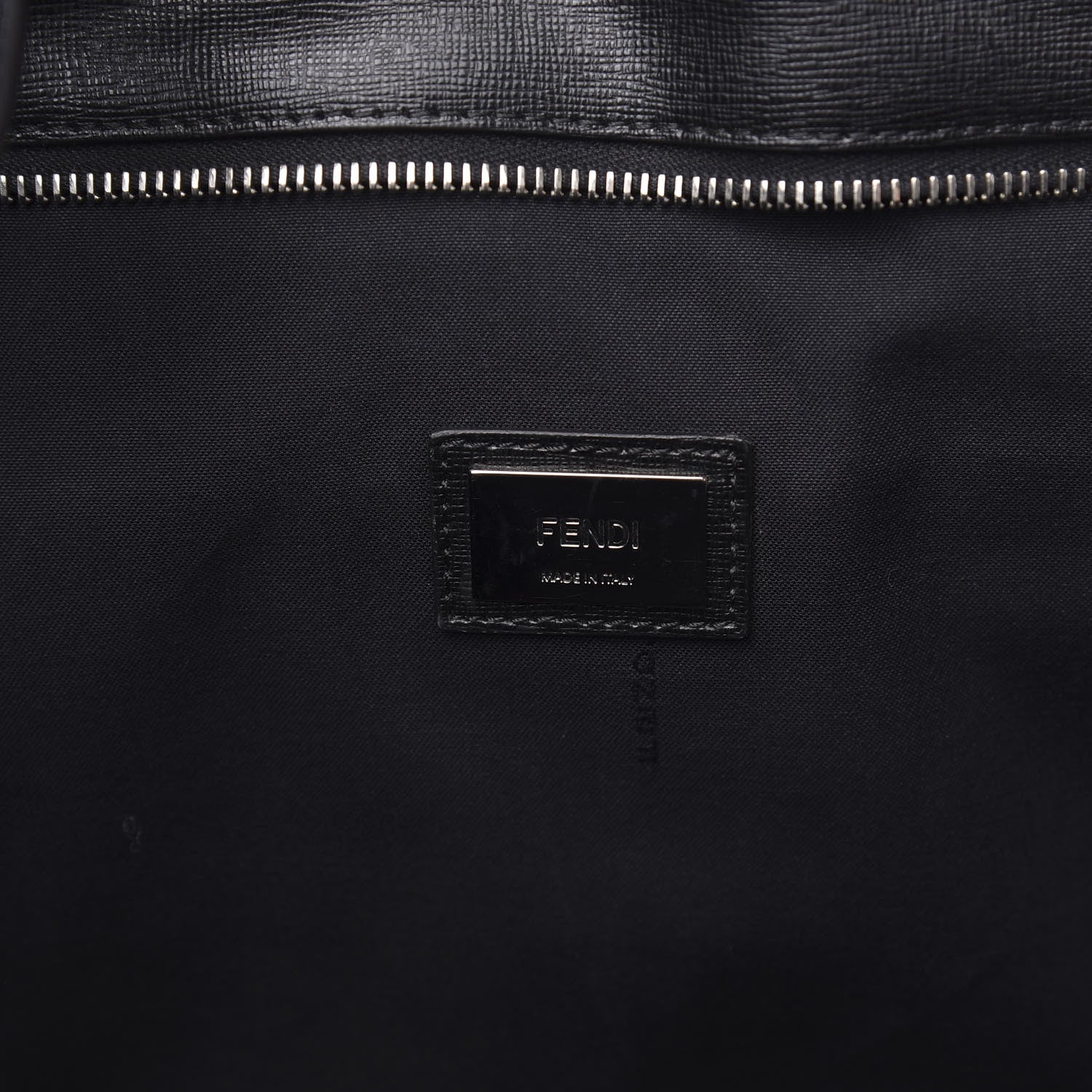 Fendi Vitello Elite Cuoio Monster Buggies Medium Roll Tote Blue Royal Black 6 of 15