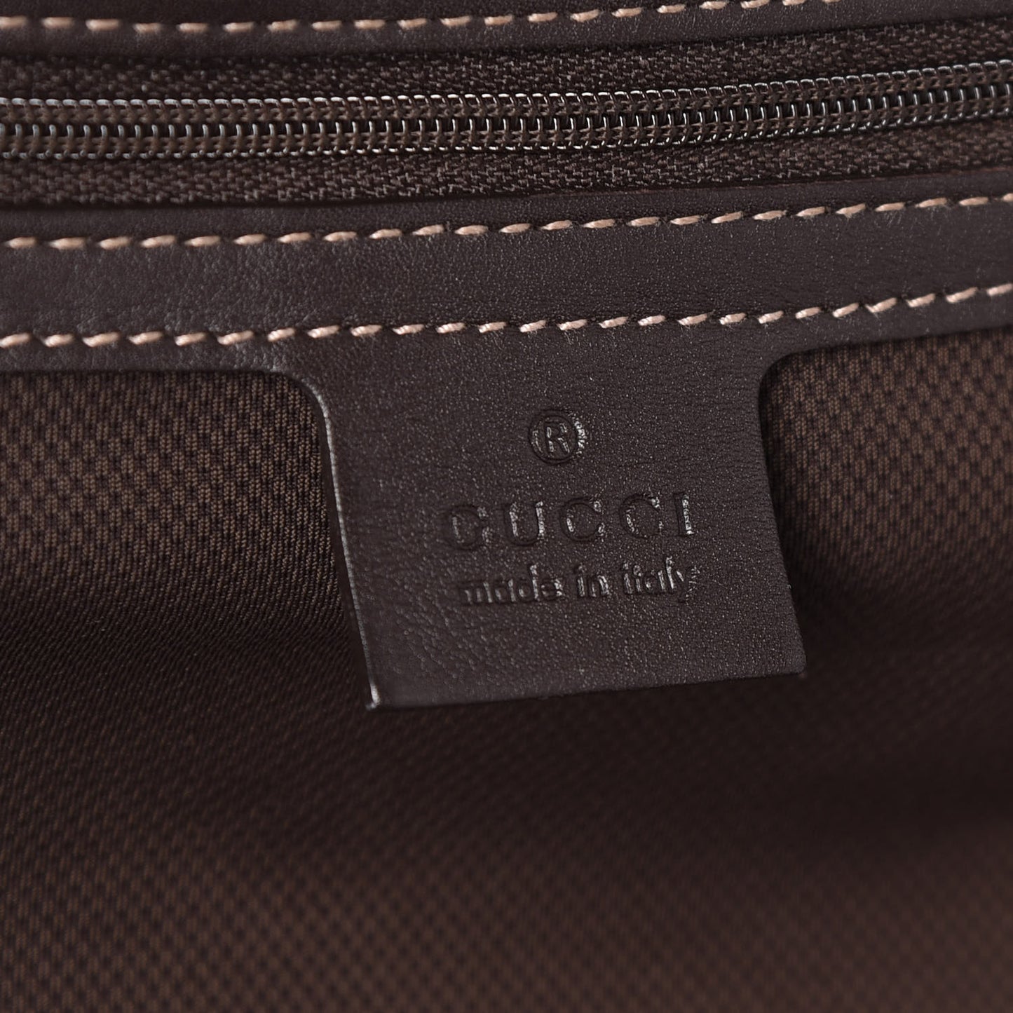 GG Plus Monogram Trolley Suitcase Dark Brown