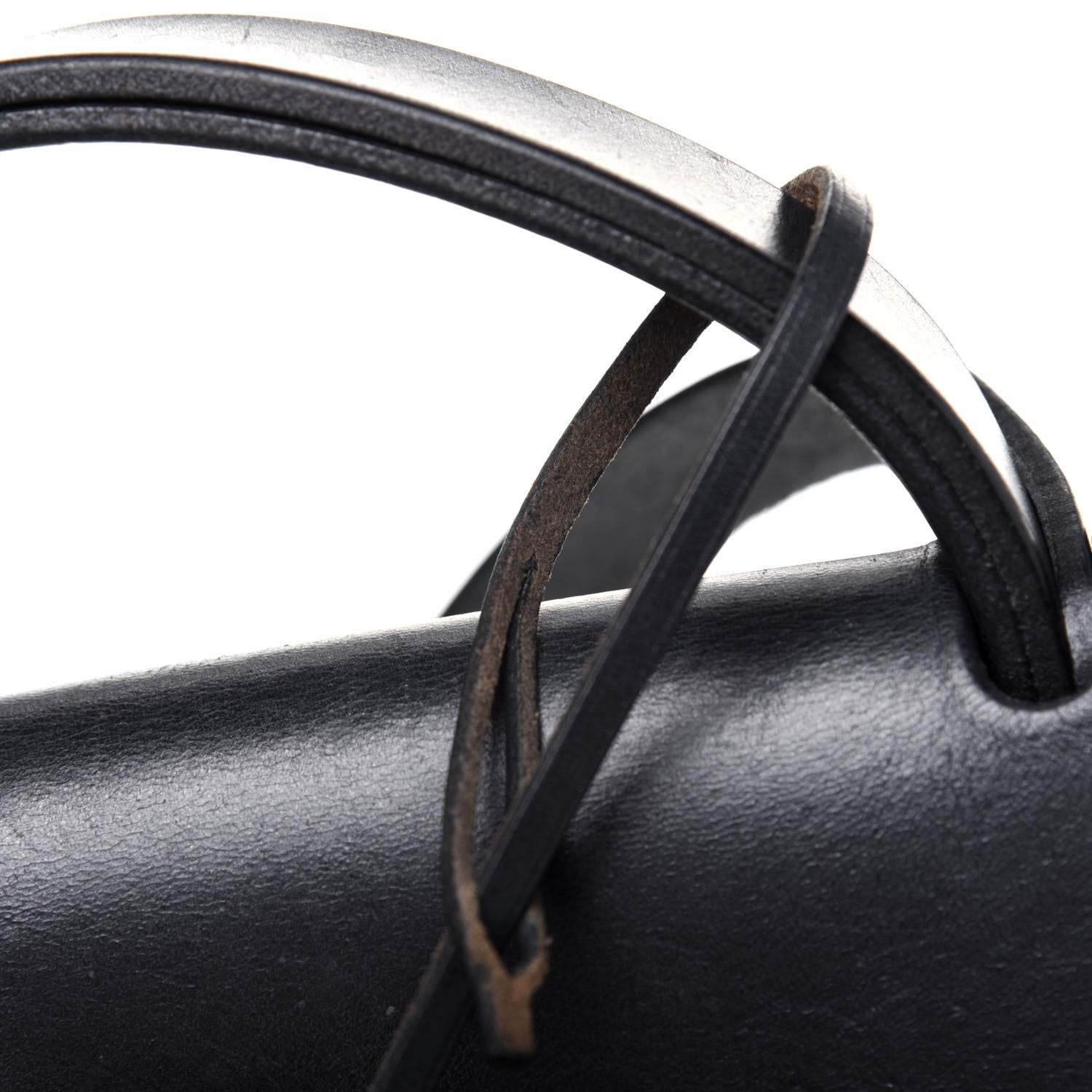 Hermes Toile Vache Calfskin Herbag 39 MM Black 29 of 33