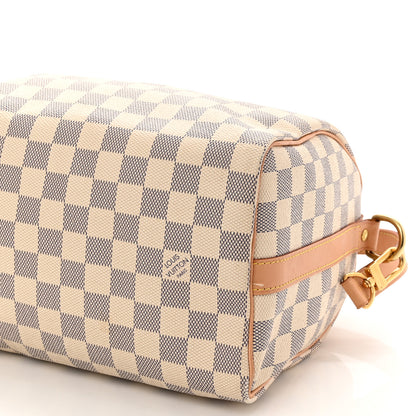Louis Vuitton Damier Azur Speedy Bandouliere 25 10 of 11