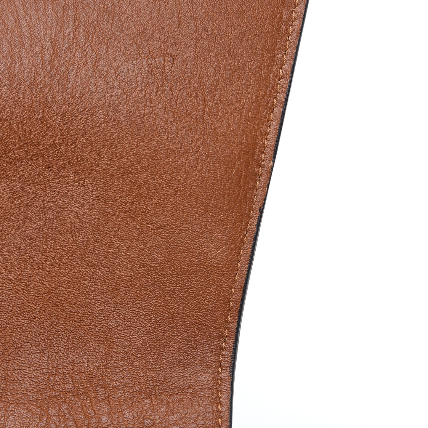 Calfskin Suede Medium Nile Bracelet Bag Caramel