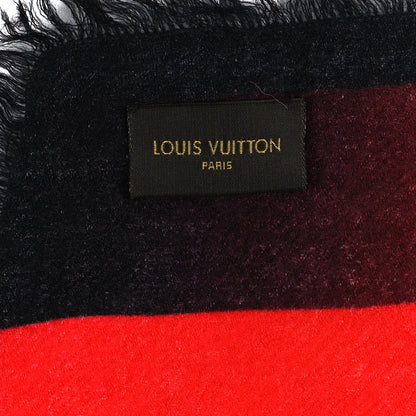 Louis Vuitton Wool Monogram Speedy Race Stole Red 4 of 4