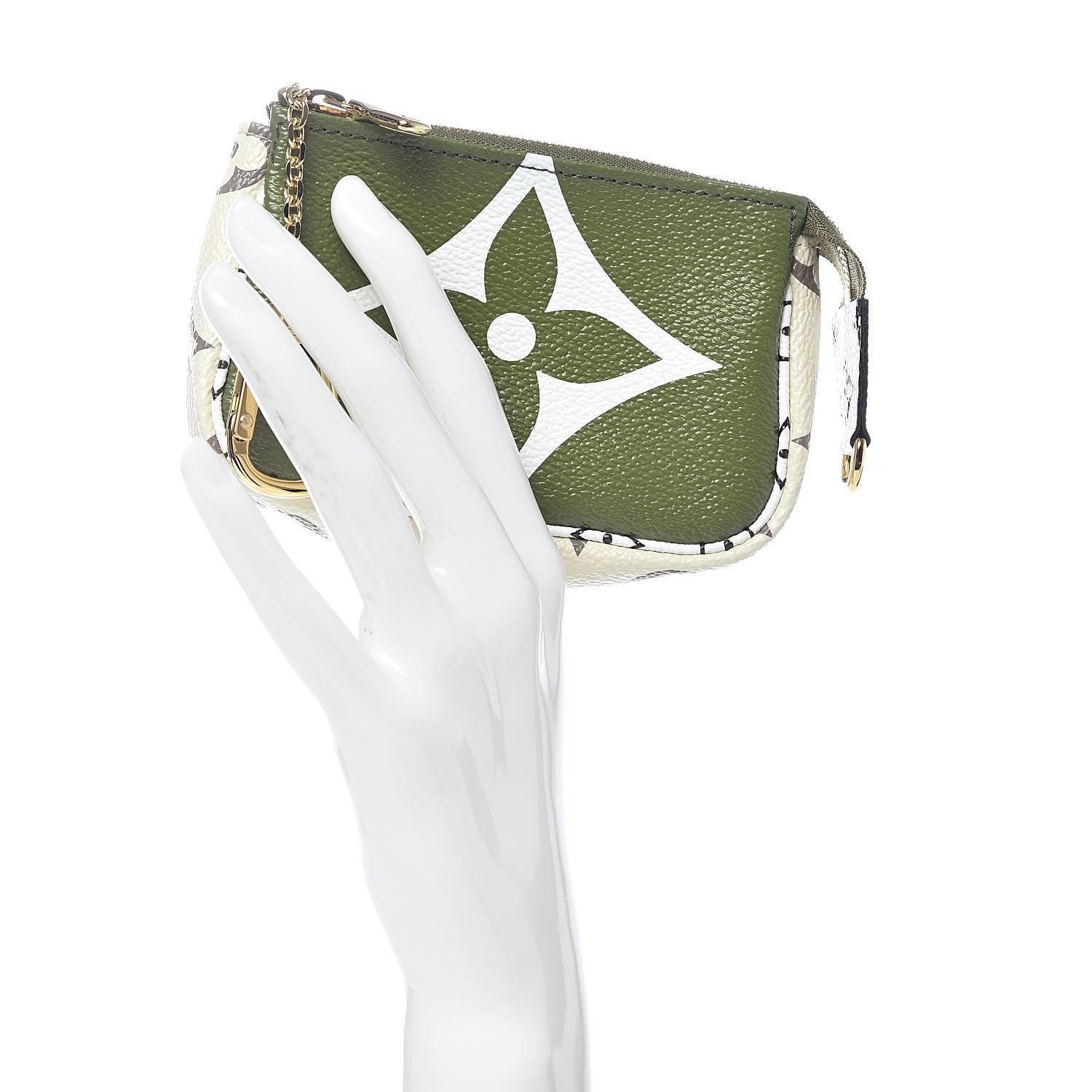 Louis Vuitton Monogram Giant Micro Pochette Accessories Kaki White 2 of 8