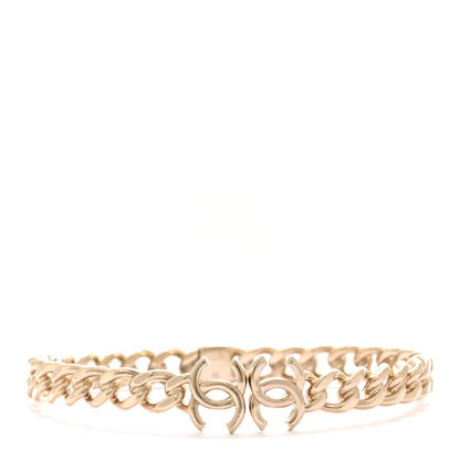 Chanel Metal CC Chain Link Choker Necklace M  Gold 1 of 7