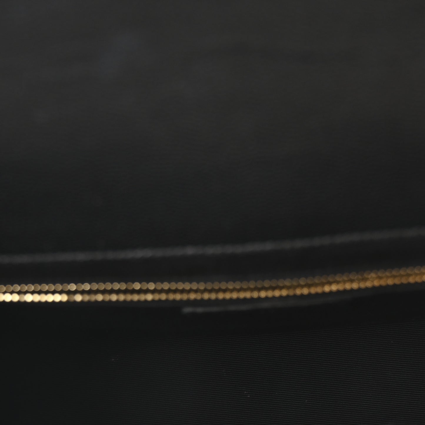 Grain De Poudre Matelasse Chevron Large Monogram Satchel Black