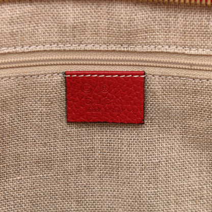 Gucci Monogram Bree Zippered Tote Beige Red 6 of 10