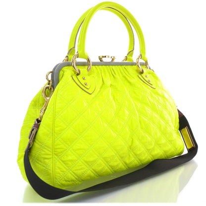 Marc Jacobs Quilted Leather Stam Fluo Yellow 3 of 8