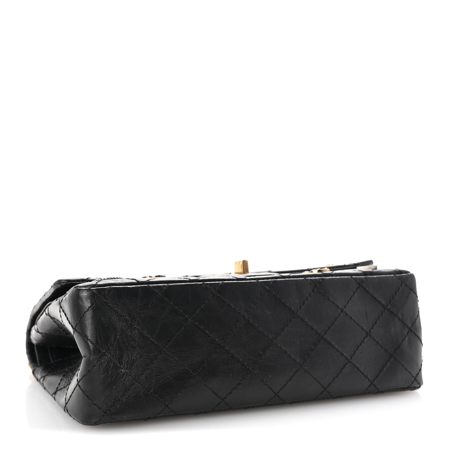 Chanel Aged Calfskin Quilted Casino 2.55 Reissue 225 Flap Black 4 of 10