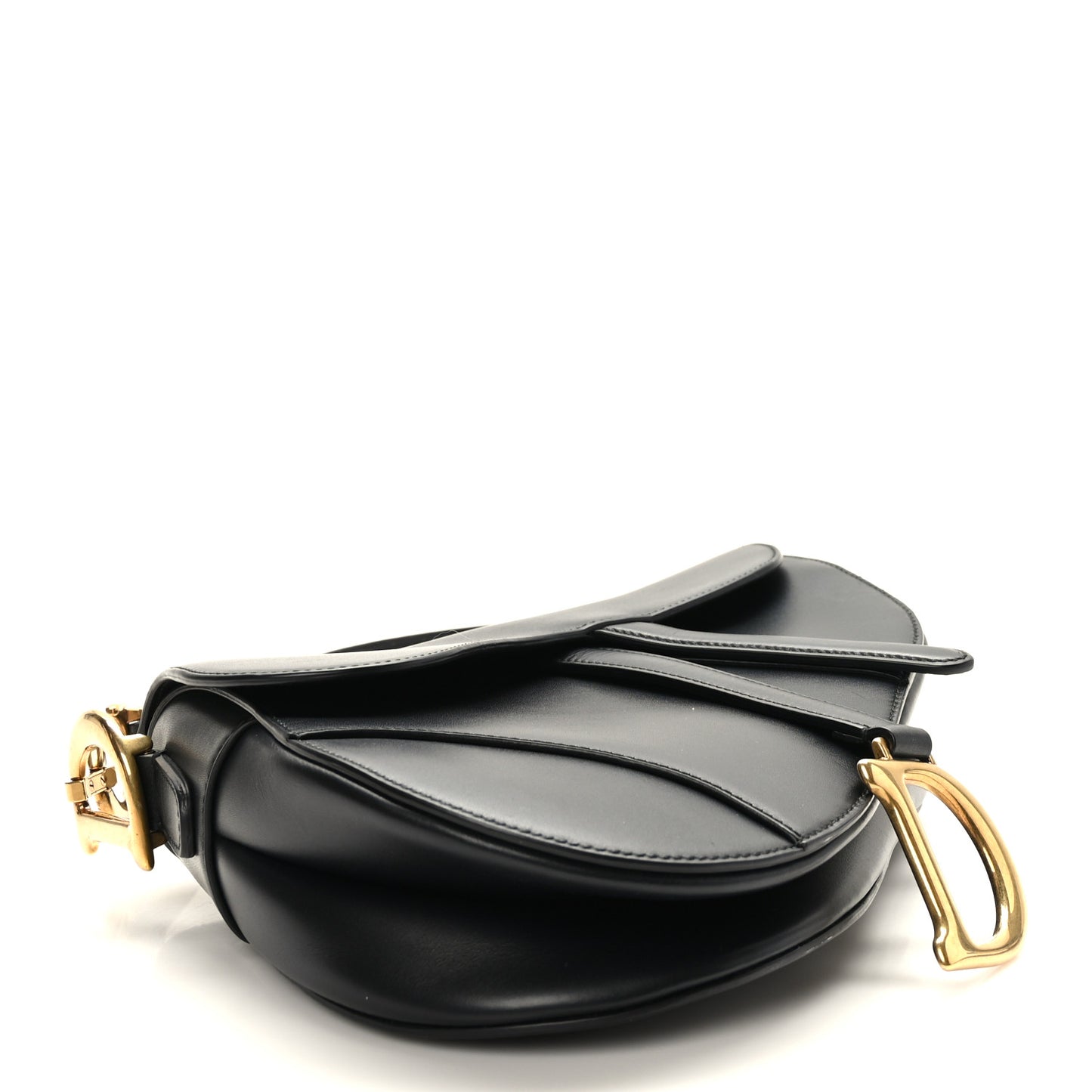 Calfskin Saddle Bag Black