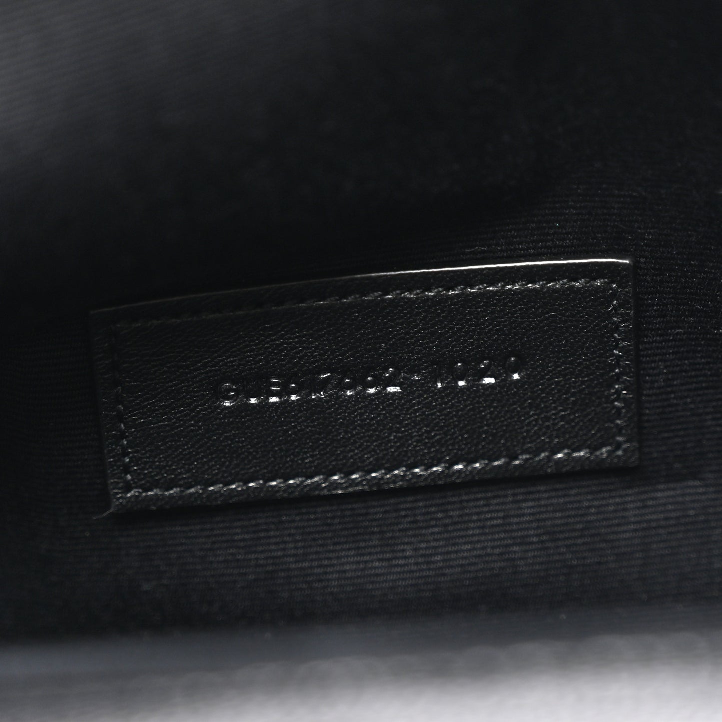 Grain De Poudre Matelasse Chevron Monogram Envelope Clutch Black