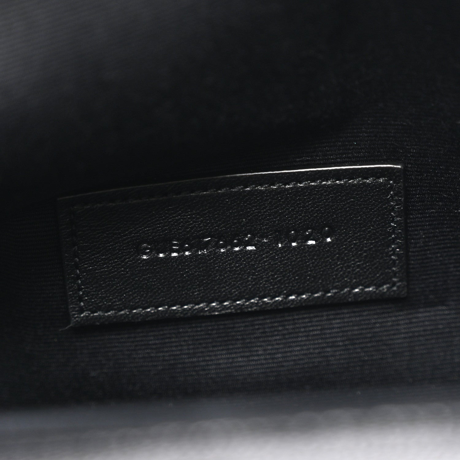 Saint Laurent Grain De Poudre Matelasse Chevron Monogram Envelope Clutch Black 7 of 7