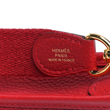 Hermes Taurillon Maurice Evelyne TPM Rouge Piment 6 of 10