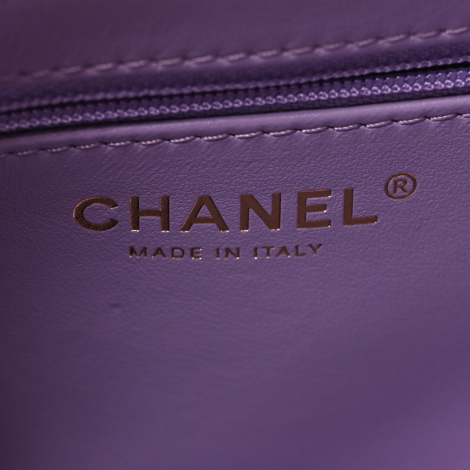 Chanel Shiny Aged Calfskin Quilted Nano Kelly Shopper Lilac 6 of 11