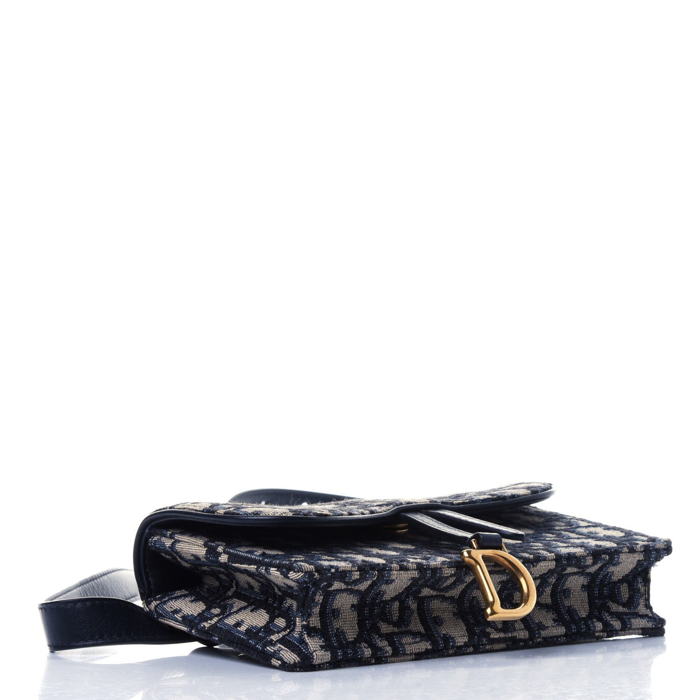 Oblique Saddle Belt Bag Blue