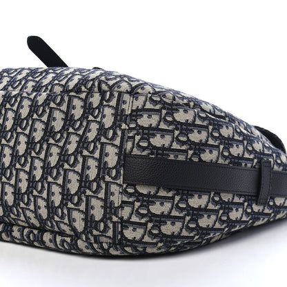 Christian Dior Oblique Soft Saddle Bag Beige Black 9 of 9