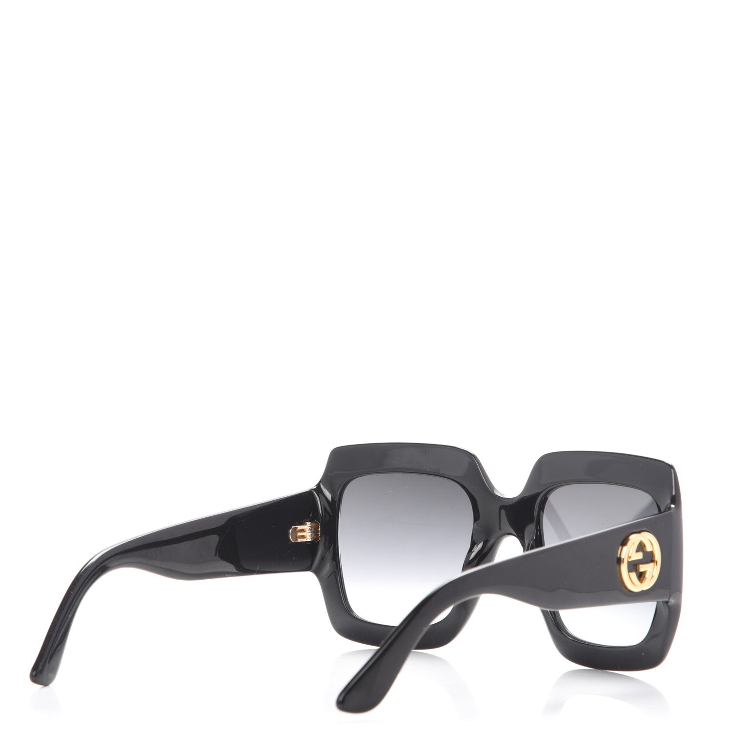 Gucci Acetate Square Frame Sunglasses GG0053S Black 4 of 6