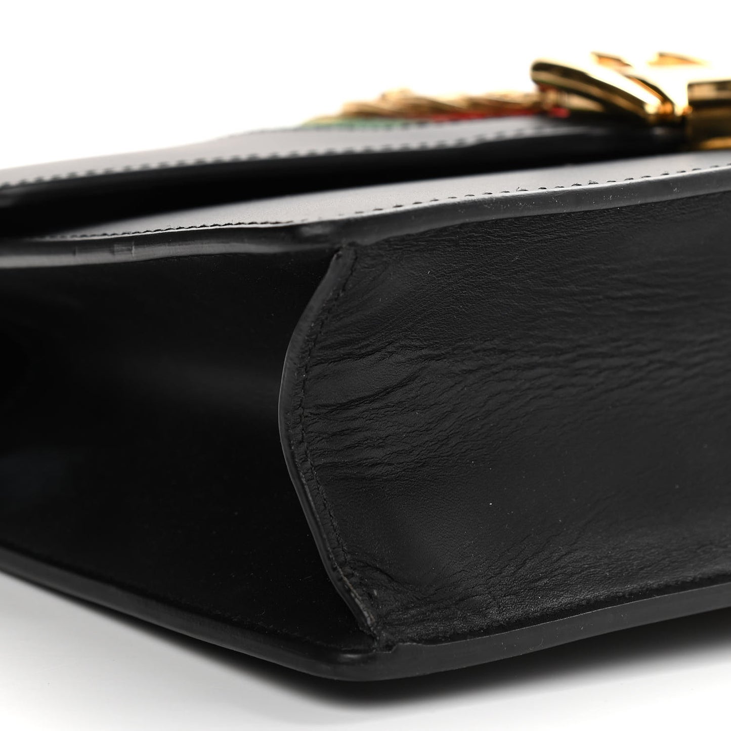 Calfskin Small Sylvie Shoulder Bag Black