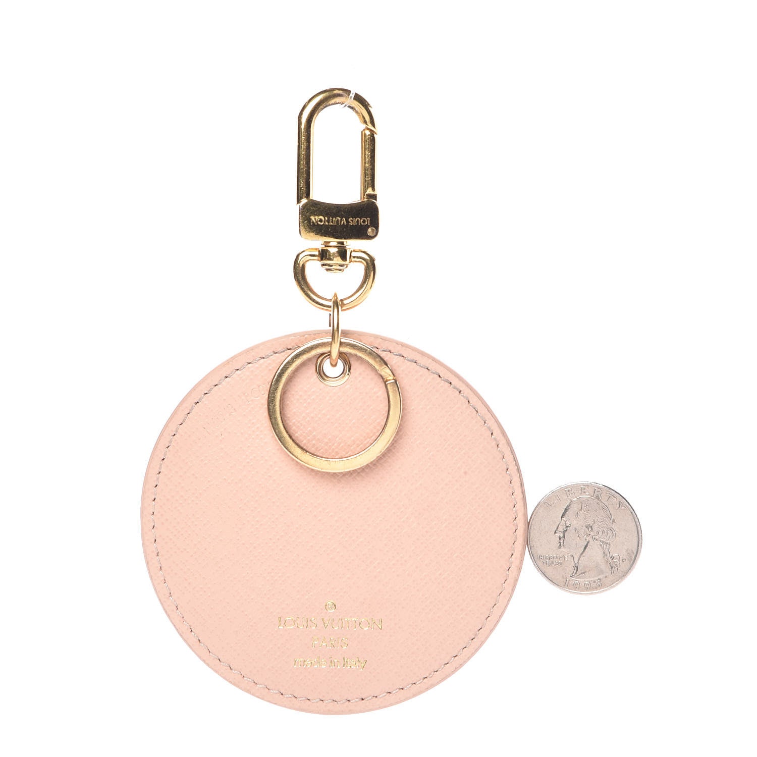 Louis Vuitton Damier Azur Tahitienne Bag Charm Key Ring 2 of 4