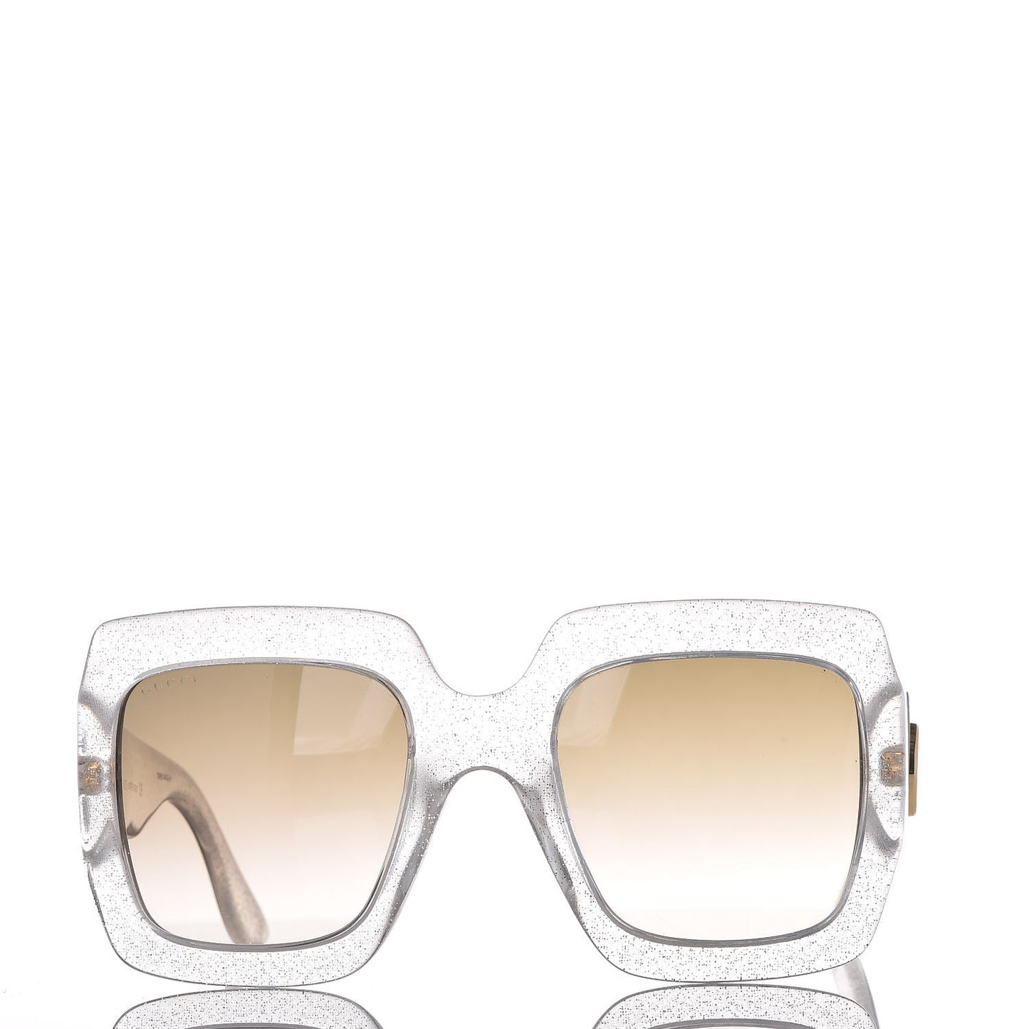 Glitter Acetate Square Frame Sunglasses GG 0053/S Silver