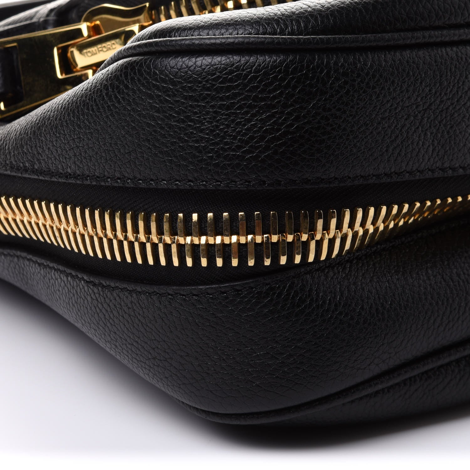 Tom Ford Grained Calfskin Medium Jennifer Crossbody Bag Black 9 of 10
