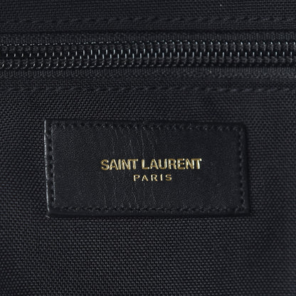 Saint Laurent Printed Canvas Leopard Print Hunting Backpack White Black 6 of 8