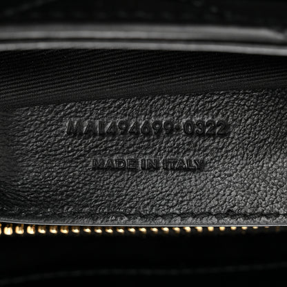 Saint Laurent Calfskin Y Quilted Monogram Small Loulou Chain Satchel Black 7 of 11