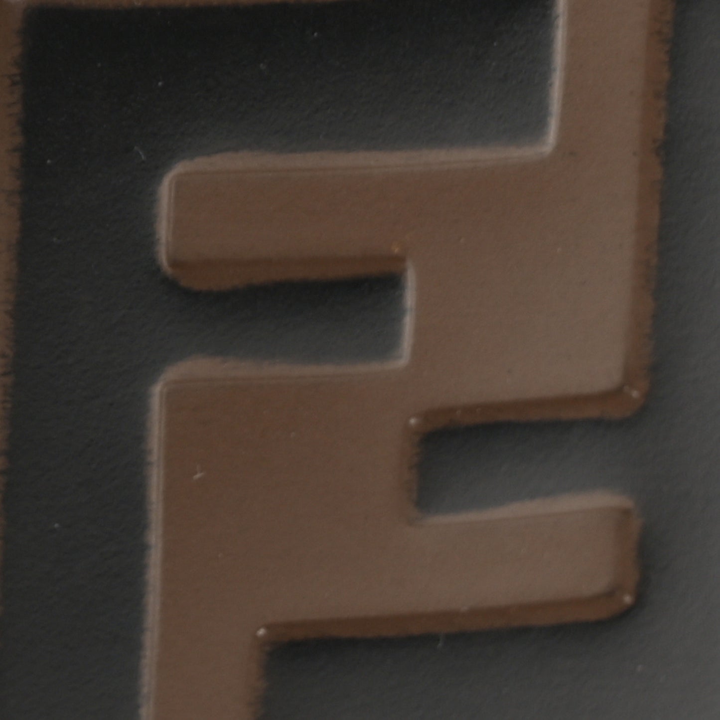 Vitello Liberty F is Fendi Bi-Color FF 1974 Embossed Mini Mon Tresor Bucket Bag Maya Black