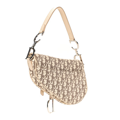 Christian Dior Monogram Vintage Flowers Saddle Bag Beige 2 of 11