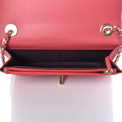 Chanel Lambskin Quilted Trendy CC Wallet On Chain WOC Bright Pink 7 of 13