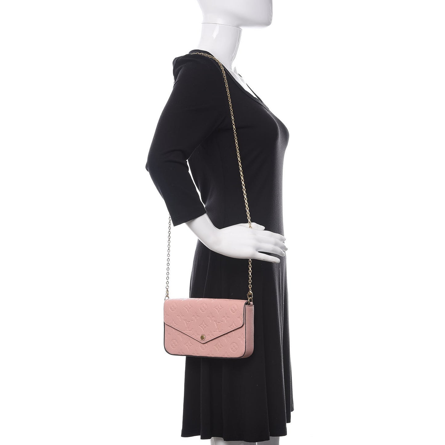 Empreinte Pochette Felicie Chain Wallet Rose Poudre