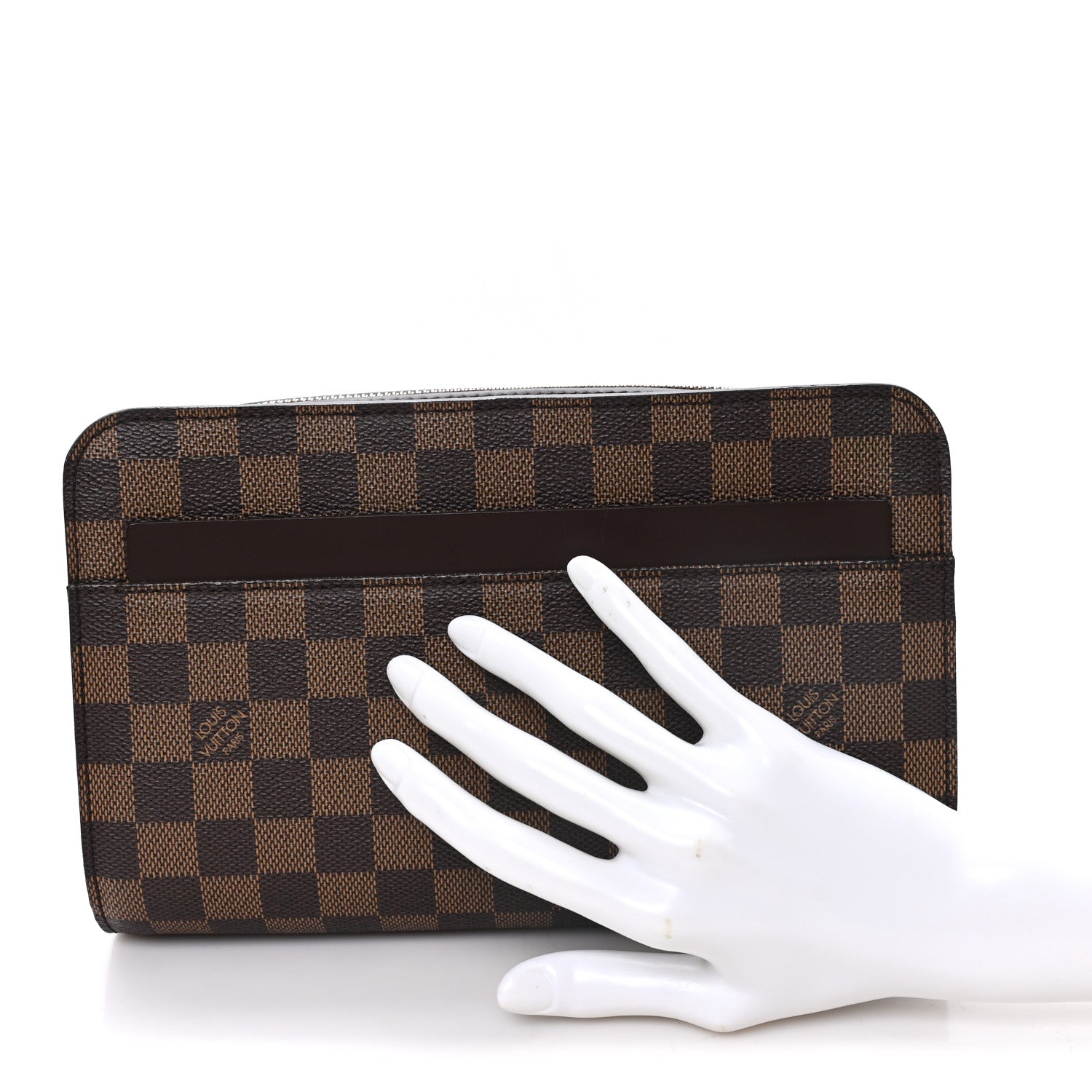 Louis Vuitton Damier Ebene Pochette Saint Louis Clutch 2 of 6