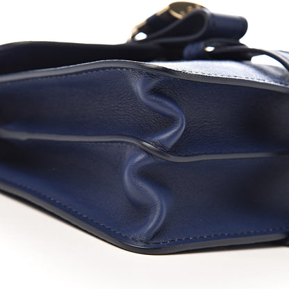Chloe Calfskin Lizard Embossed Small Aby Day Shoulder Bag Captive Blue 9 of 11