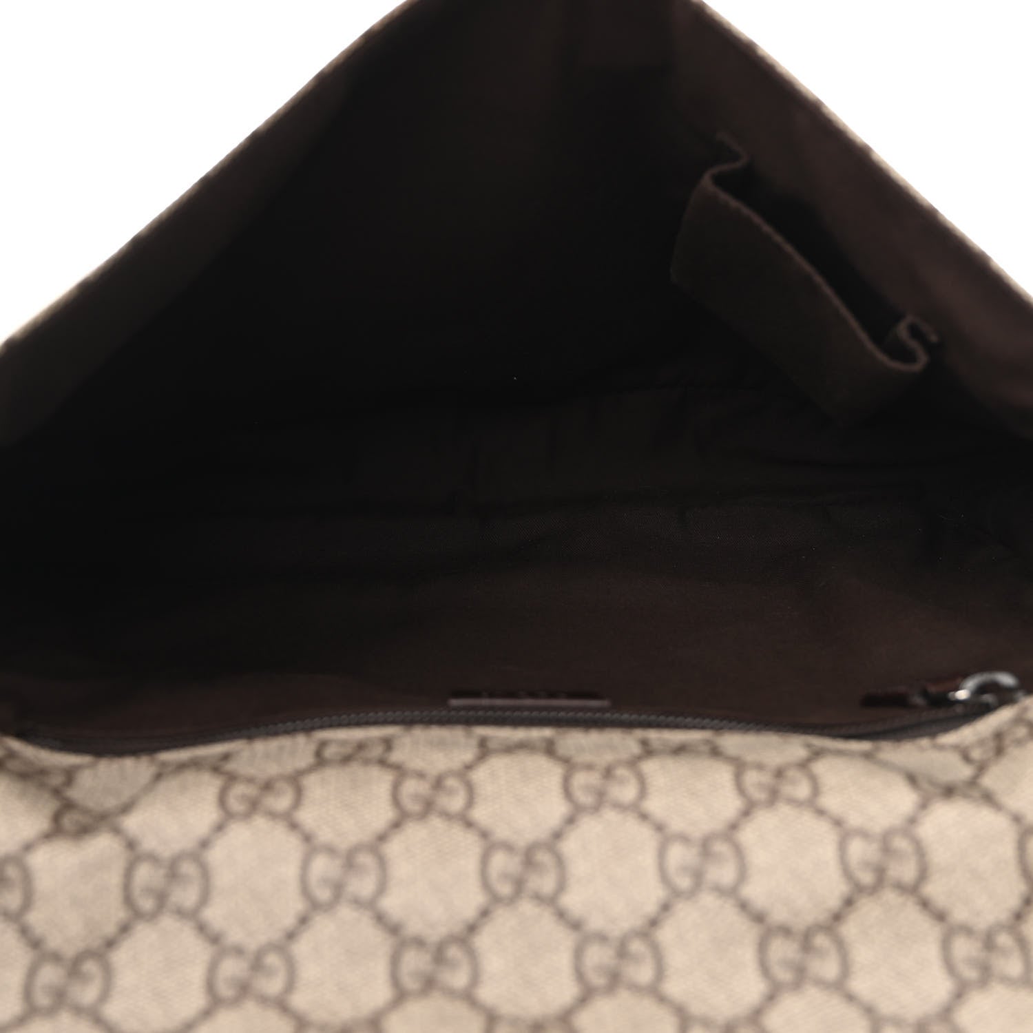 Gucci GG Plus Monogram Web Medium Flap Messenger Beige Dark Brown 5 of 10