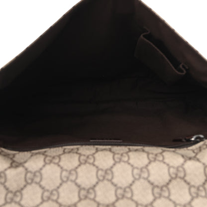 Gucci GG Plus Monogram Web Medium Flap Messenger Beige Dark Brown 5 of 10